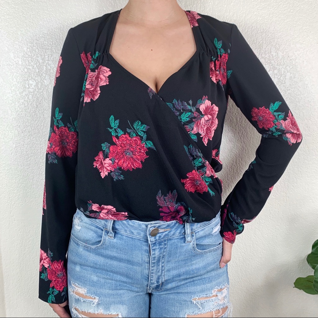 Free Press Floral Blouse